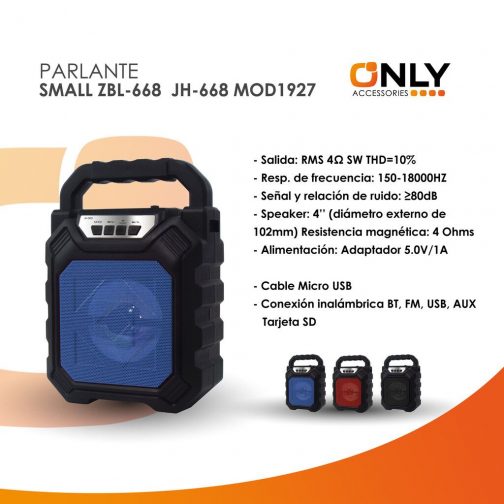 PARL SMALL ZBL-668 / JH-668 MOD1927 AZUL - Imagen 4