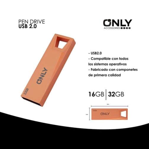 PEN DRIVE MOD 02-20 - 32 GB - CLASE 10 ONLY - Imagen 4