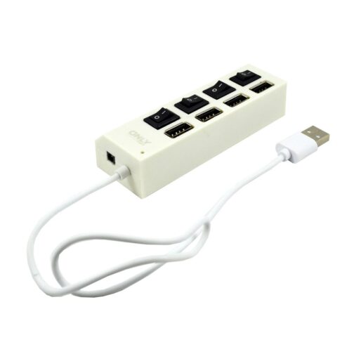 ADAPTADOR HUB USB 4 PUERTOS - BLANCO - Imagen 2
