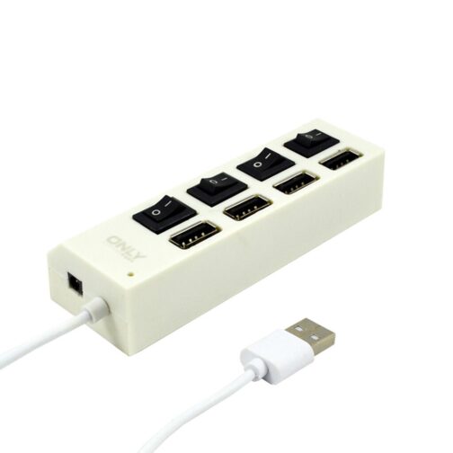 ADAPTADOR HUB USB 4 PUERTOS - BLANCO - Imagen 3