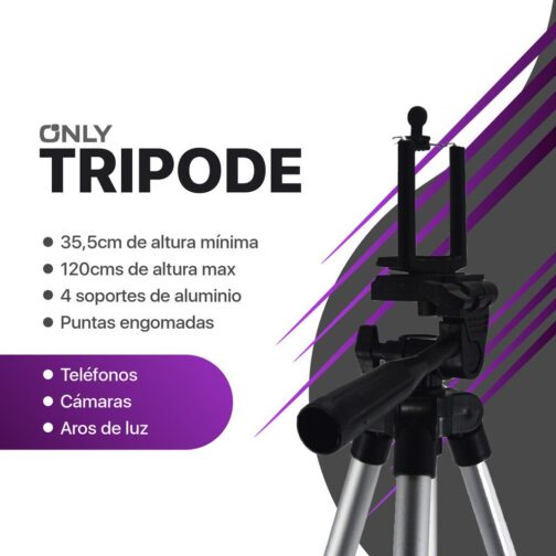 TRIPODE PARA CELULAR 1.2 M DE ALTURA - Imagen 4