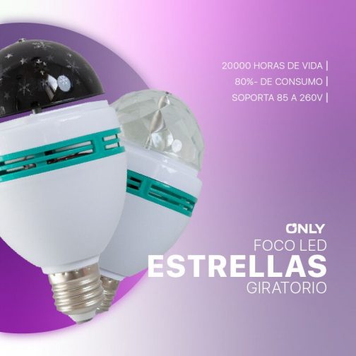 BULBO LED PARTY 3W - ESTRELLA - Imagen 4