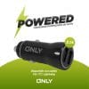 CARGADOR 12V POTENCIADO MOD 35 - ONLY -  POWERED - V8 - NEGRO - Imagen 4
