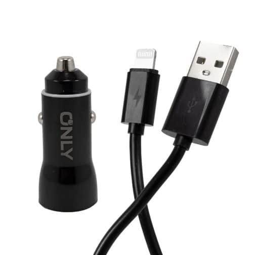 CARGADOR 12V POTENCIADO MOD 36 - ONLY -  POWERED - LIGHTNING - NEGRO - Imagen 3