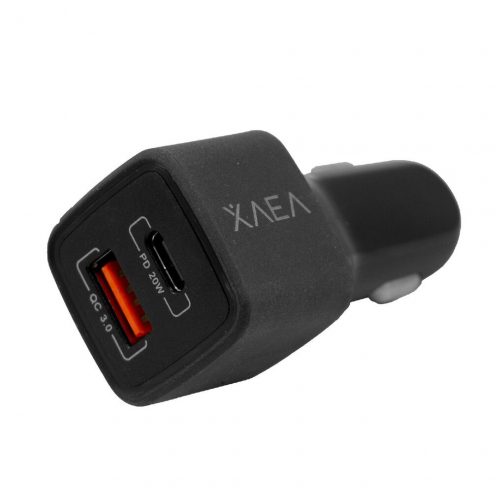 CARGADOR 12V MOD 38 XAEA  -SPEED - PD + QC 3.0 - NEGRO - Imagen 3