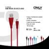 CABLE USB MOD22 - ECO LISO - V8 - ROJO - Imagen 4