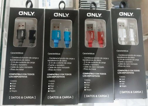 CABLE USB MOD 42 - V8 3,1 AMPER - NEGRO - Imagen 4