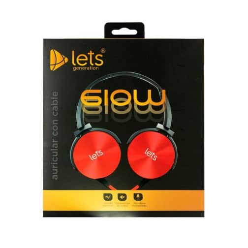 AURICULAR MOD97 GLOW - LETS - ROJO