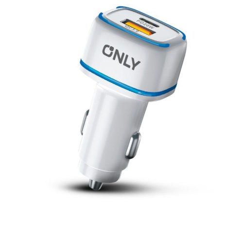 CARGADOR 12V GEAR MODS-504 - 1 USB + 1 TC + CABLE TIPO C - ONLY - BLANCO - Imagen 2