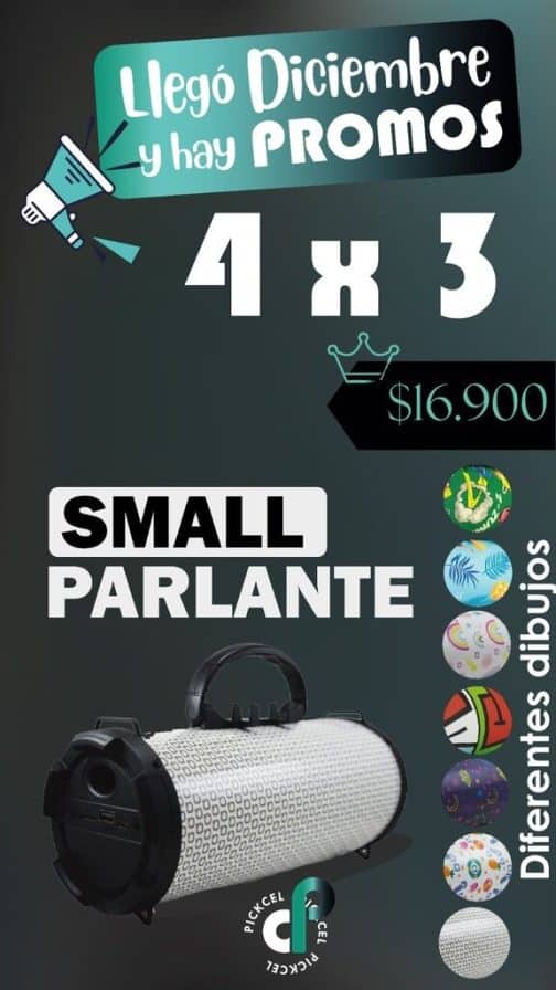 4 X 3 PARLANTE SMALL MOD ZB520 - Imagen 2