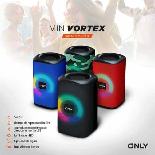 PARLANTE SMALL MODO-011 VORTEX MINI - ONLY - AZUL - Imagen 4