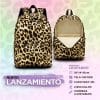 MOCHILA LEOPARDO MODS-1100 - ST - MARRON - Imagen 4