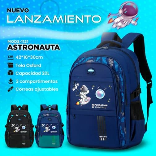 MOCHILA ASTRONAUTA MODS-1121 - ST - AZUL - Imagen 4