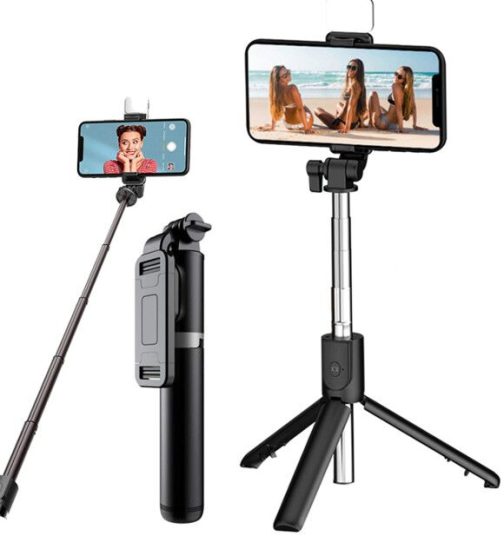 SOPORTE + TRIPODE EXTENSIBLE PARA CELULAR - MODO-026 - ST - NEGRO - Imagen 3