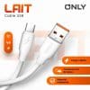 CABLE USB LIGHTNING MODO-138 LAIT - ONLY - BLANCO - Imagen 3