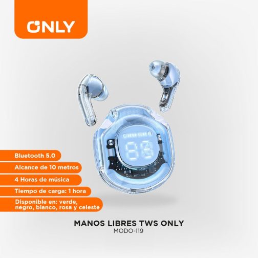 MANOS LIBRES MODO-119 TWS - ONLY - BLANCO - Imagen 3