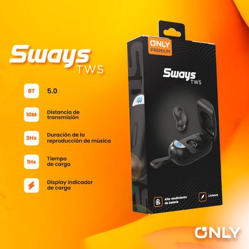 MANOS LIBRES - MODO-107 SWAYS - ONLY - NEGRO - Imagen 3