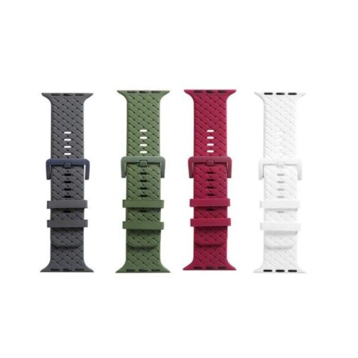MALLA RELOJ MODS-766 SILICONA TRENZADA 38 - ST - VERDE - Imagen 2