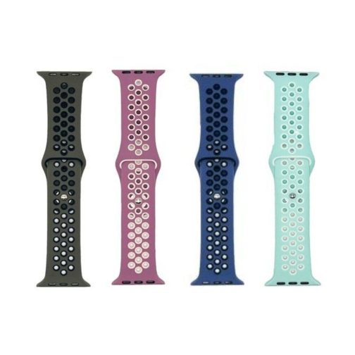 MALLA RELOJ MODS-764 SILICONA BICOLOR 38 - ST - AZUL - Imagen 2