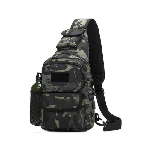 BOLSO MORRAL GRANDE MODS-773 - ST - CAMUFLADO NEGRO