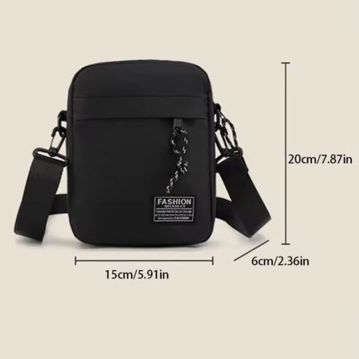 BOLSO MORRAL BANDOLERA MODS-770 - ST - NEGRO - Imagen 2