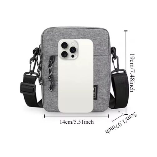 BOLSO MORRAL BANDOLERA MODS-770 - ST - GRIS - Imagen 2