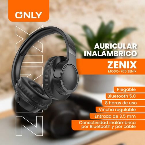 AURICULAR BT MODO-705 ZENIX - ONLY - BLANCO - Imagen 4