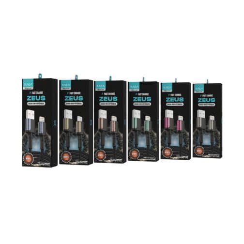 CABLE USB LIGHTNING MODX-104 - ZEUS - XAEA - MARRON
