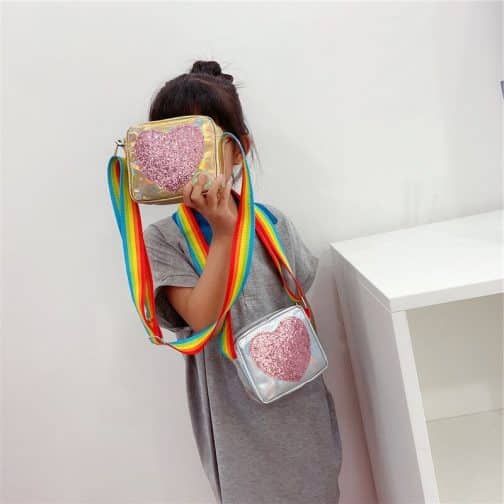 CARTERA CORAZON MODS-566 - ST - PLATEADO - Imagen 3
