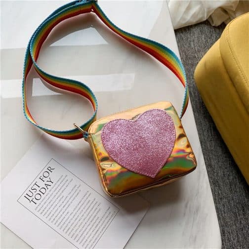 CARTERA CORAZON MODS-566 - ST - DORADO - Imagen 2