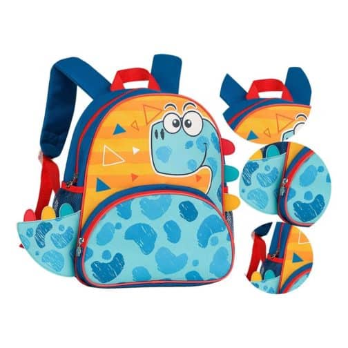 MOCHILA INFANTIL DINOSAURIO MODS-563 - ST - AZUL