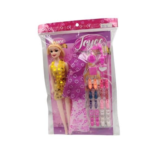 MUÑECA JOYCE ACCESORIOS ECO 725-D2 - ZUMO - MULTICOLOR