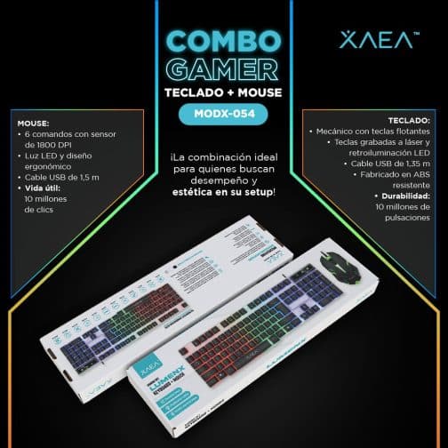 COMBO GAMER MODX-054 LUMENX - XAEA - TRANSP - Imagen 4