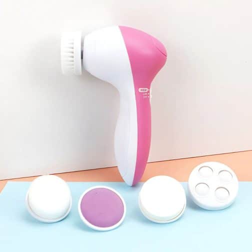 CEPILLO FACIAL PILA 5 CABEZALES MODS-862 - ROSA - Imagen 3