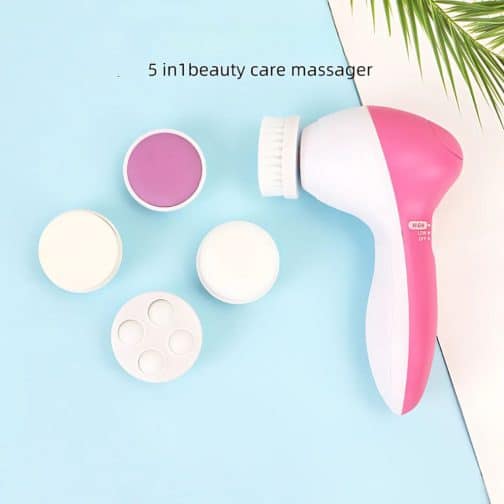 CEPILLO FACIAL PILA 5 CABEZALES MODS-862 - ROSA - Imagen 4