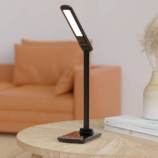 LAMPARA LED C/CARGA INALAMBRICA MODS-046 - ST - NEGRO - Imagen 2
