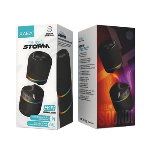 PARLANTE PEQUEÑO DUAL STORM MODX-000P - XAEA - NEGRO