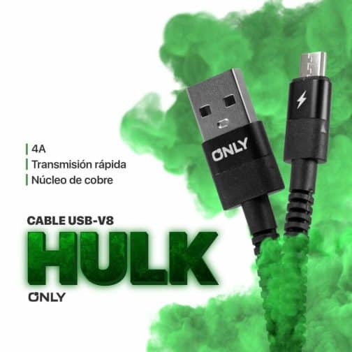 COMBO ADAPTADOR 220V MODX-B016 OPTIMUM - 5A - 1USB + TIPO C + CABLE USB MODX-090 HULK LIGHTNING - XAEA VERDE - Imagen 2
