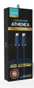 CABLE ATHENEA TIPO C-C EDICION ESPECIAL MODX-00F3 - XAEA - DEEP BLUE
