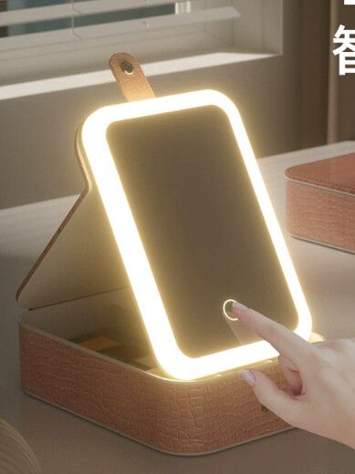 JOYERO PORTA MAQUILLAJE C/LUZ LED MODV-00JT - VARIOS - ROSA - Imagen 3