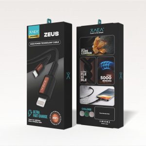 CABLE ZEUS TIPO C-LIGHTNING MODX-00IS - XAEA - MARRON