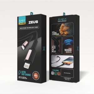 CABLE ZEUS TIPO C-LIGHTNING MODX-00IS - XAEA - PLATEADO