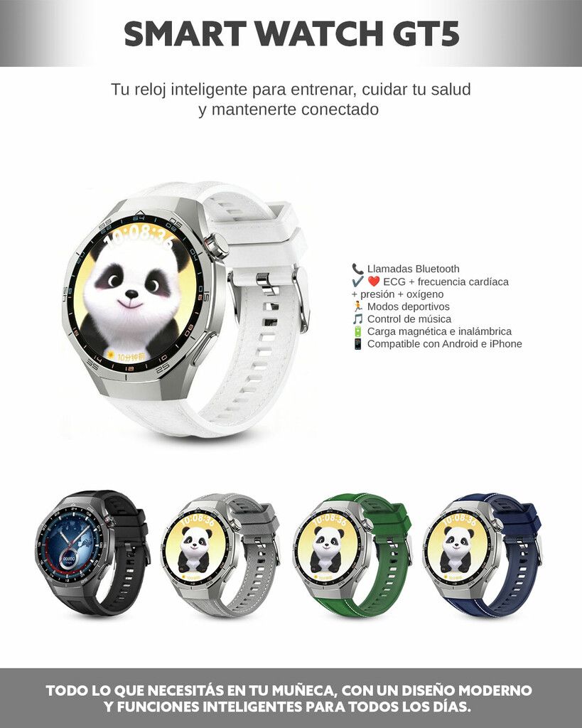 SMART WATCH GT5 MODV-00GF - VARIOS - AZUL - Imagen 3
