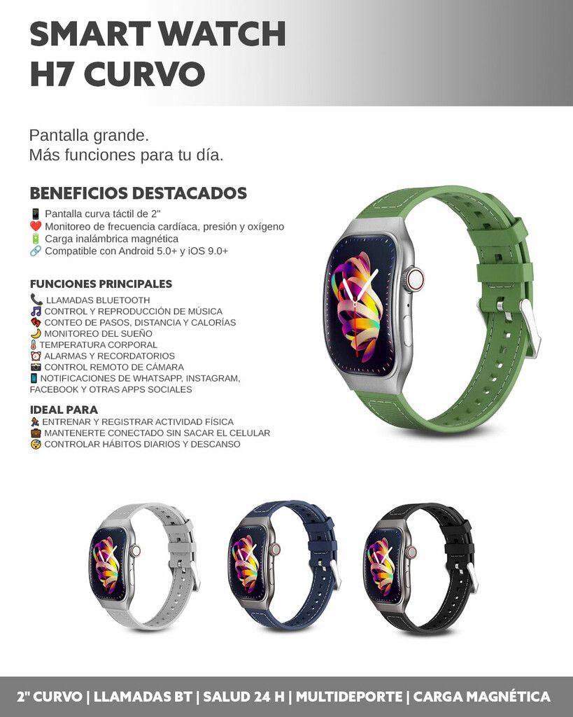 SMART WATCH H7 MODV-00GG - VARIOS - AZUL - Imagen 2