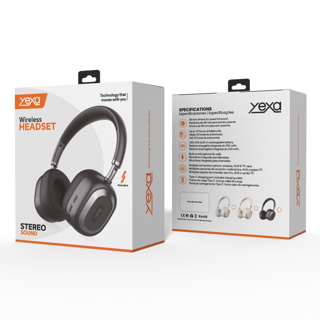AURICULARES BT MODY-00HH - YEXA - NEGRO