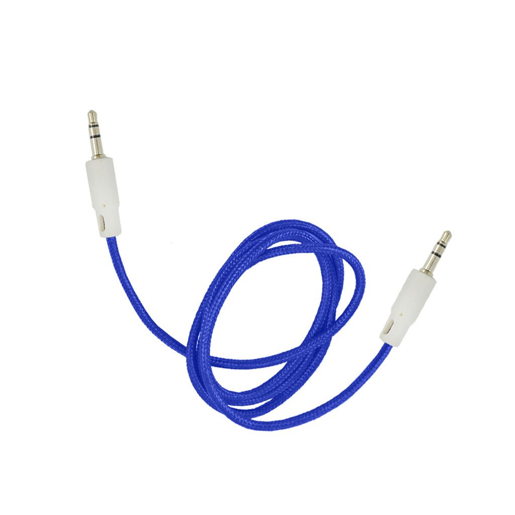 CABLE AUX 3,5 MOD05 - 1 METRO - AZUL - Imagen 2