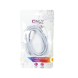 CABLE AUX 3,5 MOD05 – 1 METRO – BLANCO