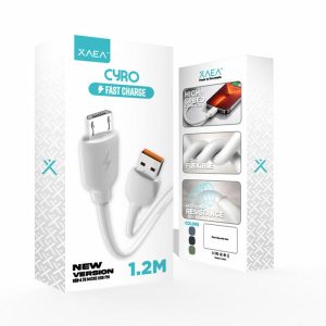 CABLE CYRO TIPO USB-V8 MODX-00J9 - XAEA - BLANCO